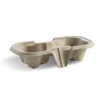 B CC 802 resort compostable 2 cup BioCup drink tray Fiji