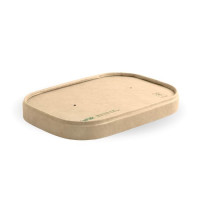 BB LBL PAPER N compostable Kraft BioBoard Takeaway lid fiji
