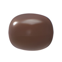 Chocolate World mould   squeezed half sphere 8gm.