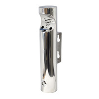 Compass Cylindrical Stainless Steel Wall Mounted Ashtray fiji