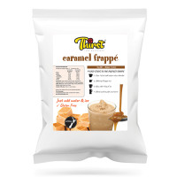 Thirst beverages Fiji Caramel Frappe.