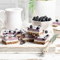no bake berry slice